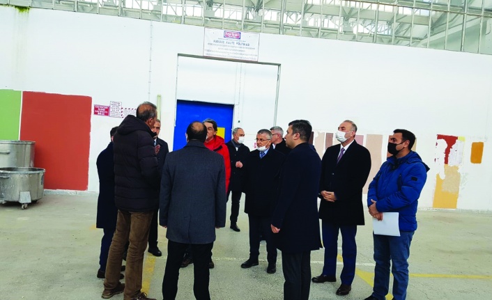 Ankara Büyükşehir Belediyesi Heyeti,  Farbel Fabrika Alanı’nı inceledi  
