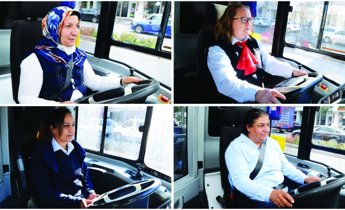 Belediye halk otobüsleri  kadın şoförlere emanet