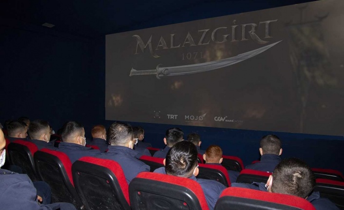 Kırşehir'de jandarma personeli "Malazgirt 1071" filmini izledi