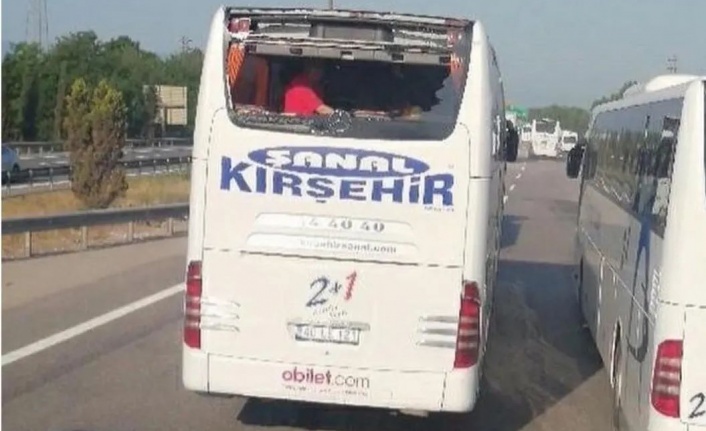Kırşehir Şanal Otobüsüne çirkin saldırı!