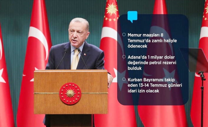 Cumhurbaşkanı Erdoğan’dan müjdeler…