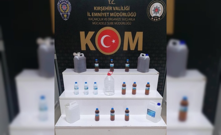 Kırşehir'de sahte içki operasyonu